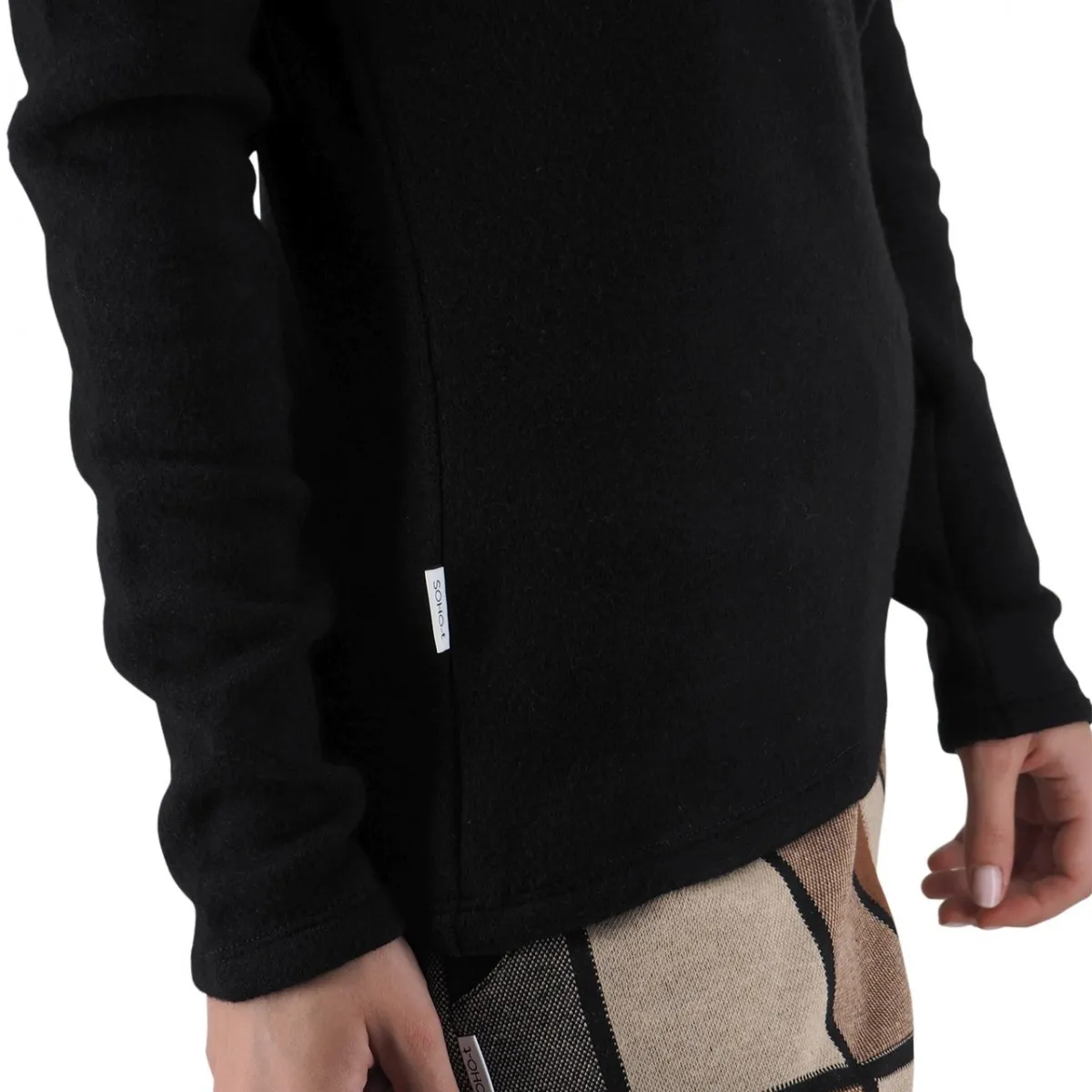 Maglia Dolcevita In Viscosa Slim