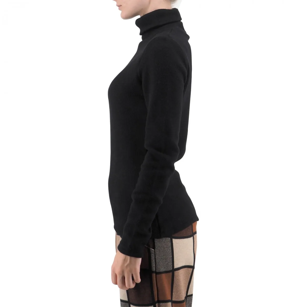 Maglia Dolcevita In Viscosa Slim