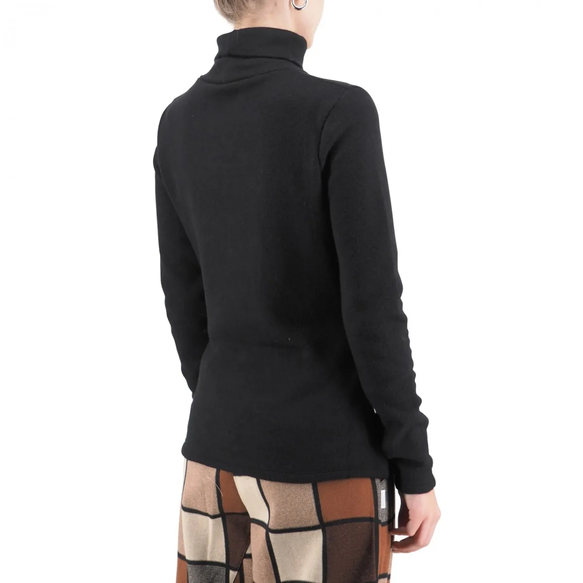 Maglia Dolcevita In Viscosa Slim