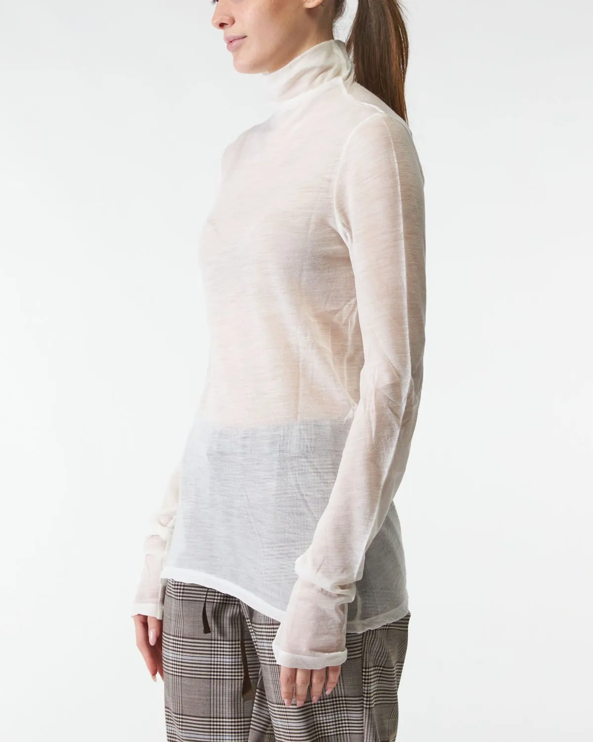 Maglia Dolcevita Ros Bianca