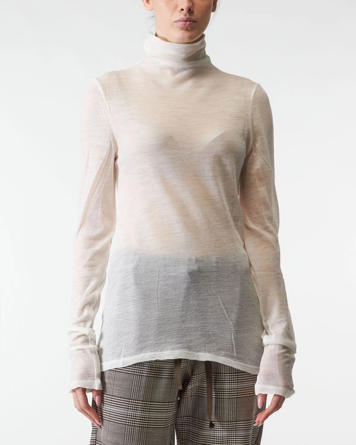 Maglia Dolcevita Ros Bianca