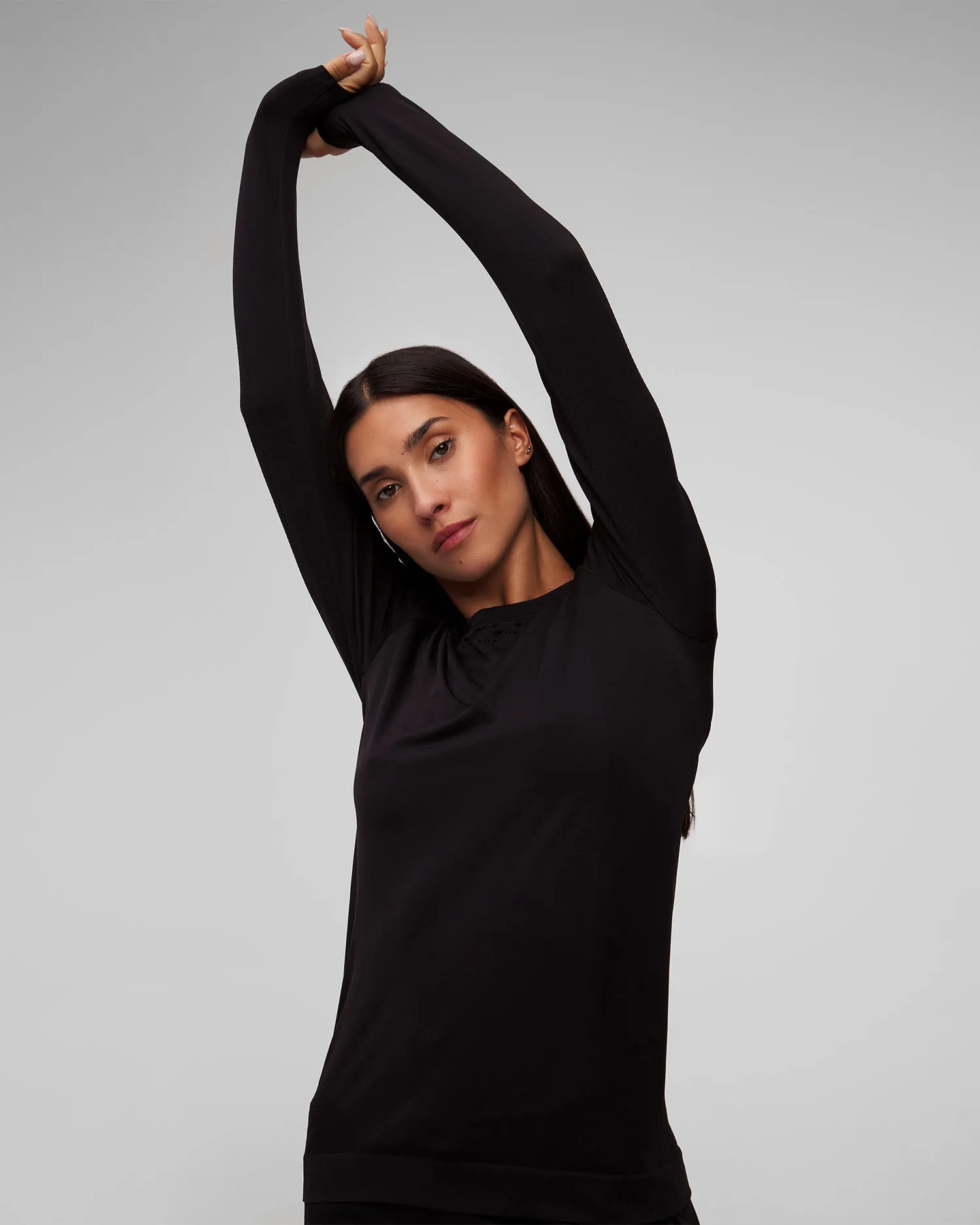 Maglietta a maniche lunghe nera da donna X-Bionic X-Ential Shirt LS y1x9w24w-b120