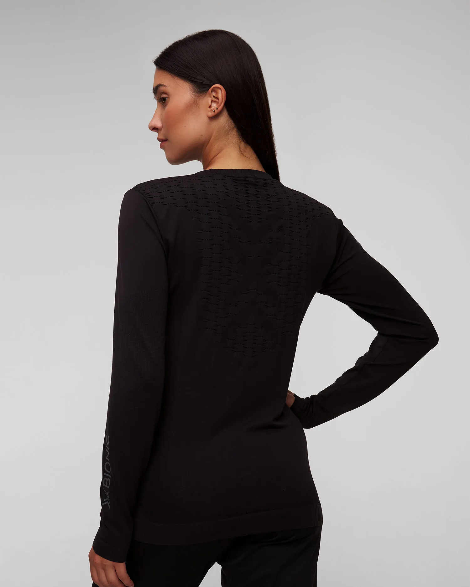 Maglietta a maniche lunghe nera da donna X-Bionic X-Ential Shirt LS y1x9w24w-b120