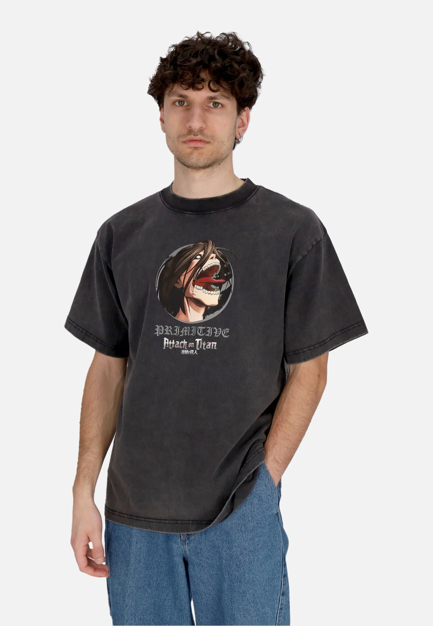 Maglietta Uomo Future Memory Hw Tee X Attack On Titan Black