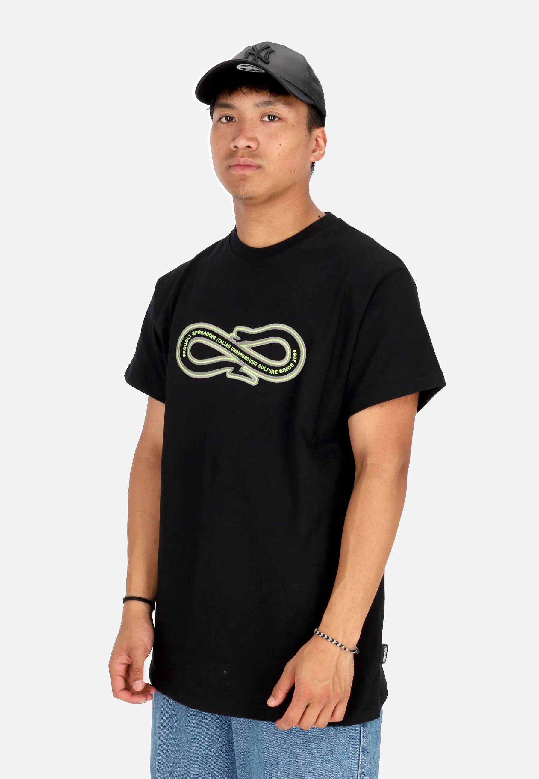 Maglietta Uomo Logo Baseball Tee Black