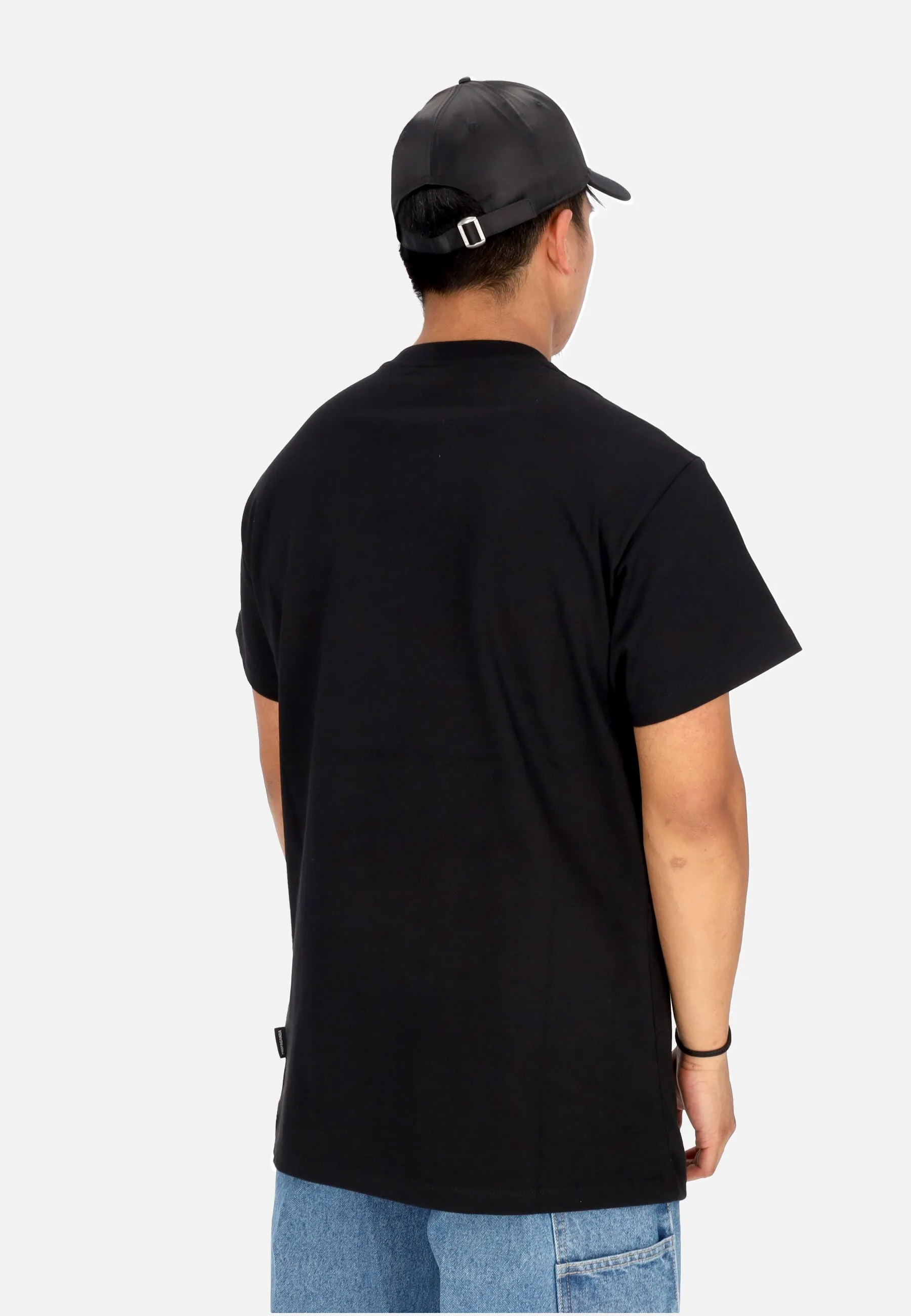 Maglietta Uomo Logo Baseball Tee Black