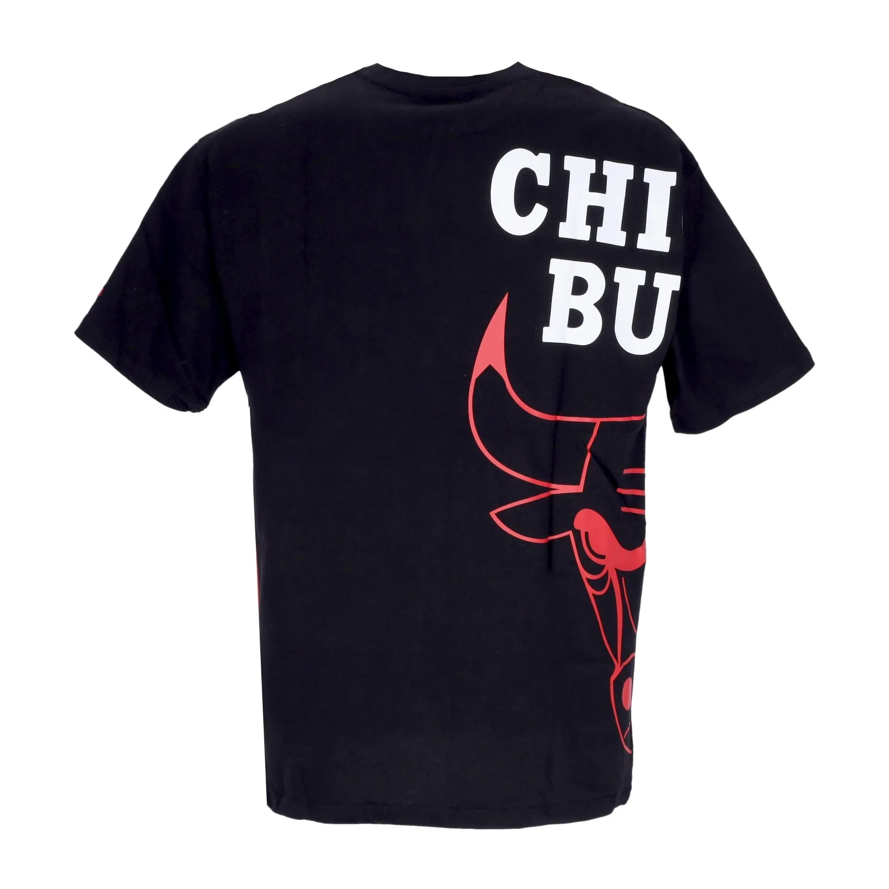 Maglietta Uomo Nba Half Logo Oversized Tee Chibul Black/front Door Red