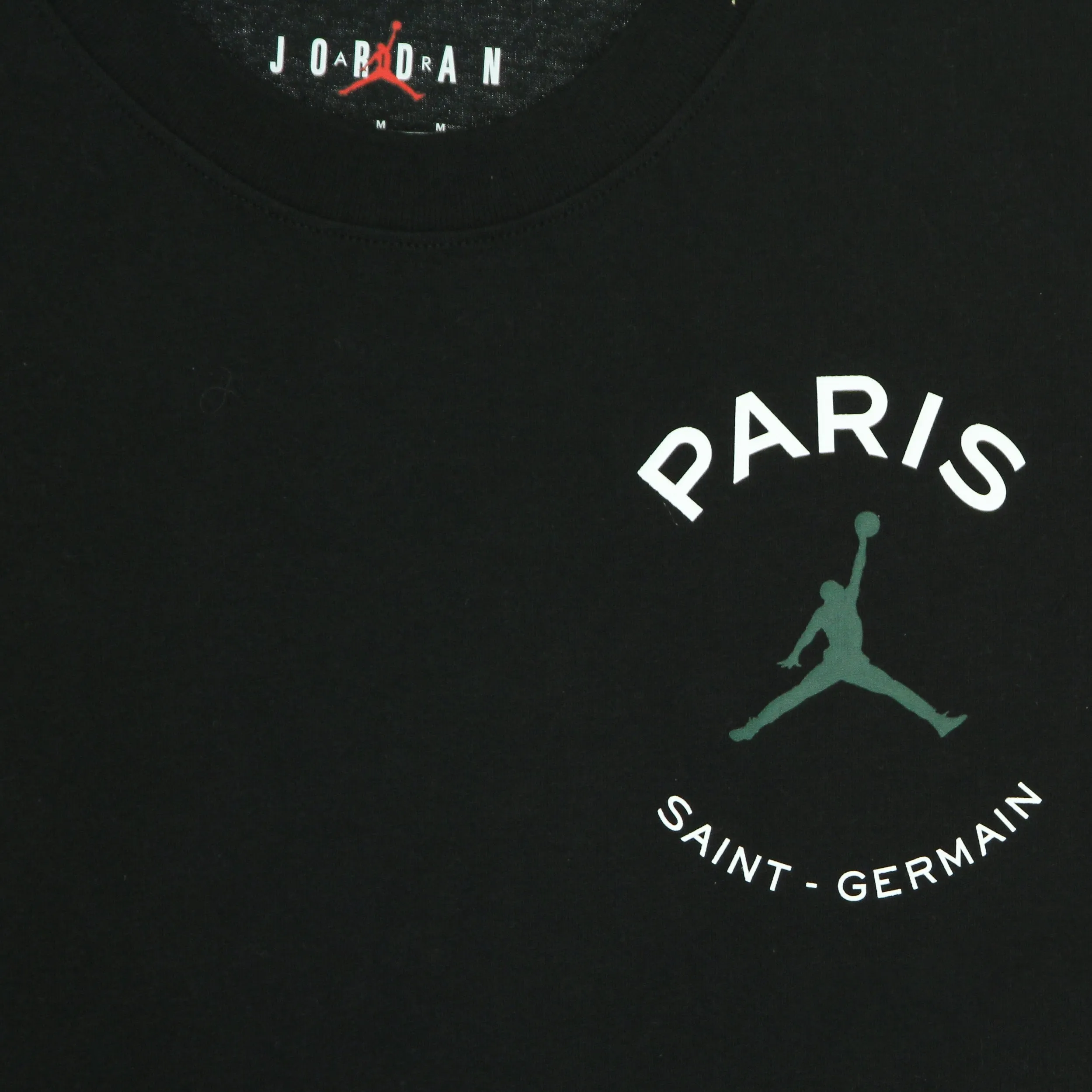 Maglietta Uomo Paris Saint-germain Logo Tee Black/noble Green