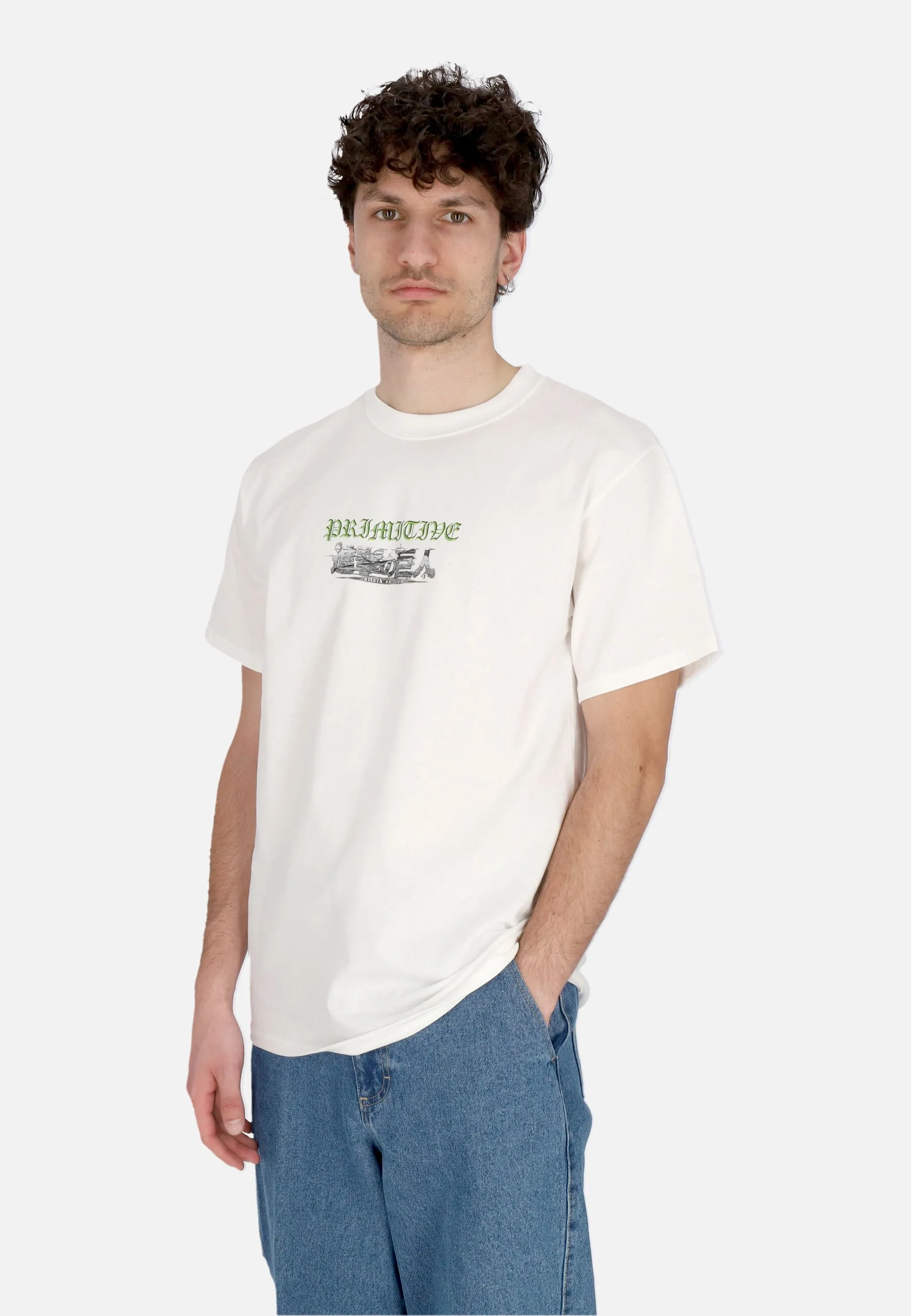 Maglietta Uomo Scout Tee X Attack On Titan White