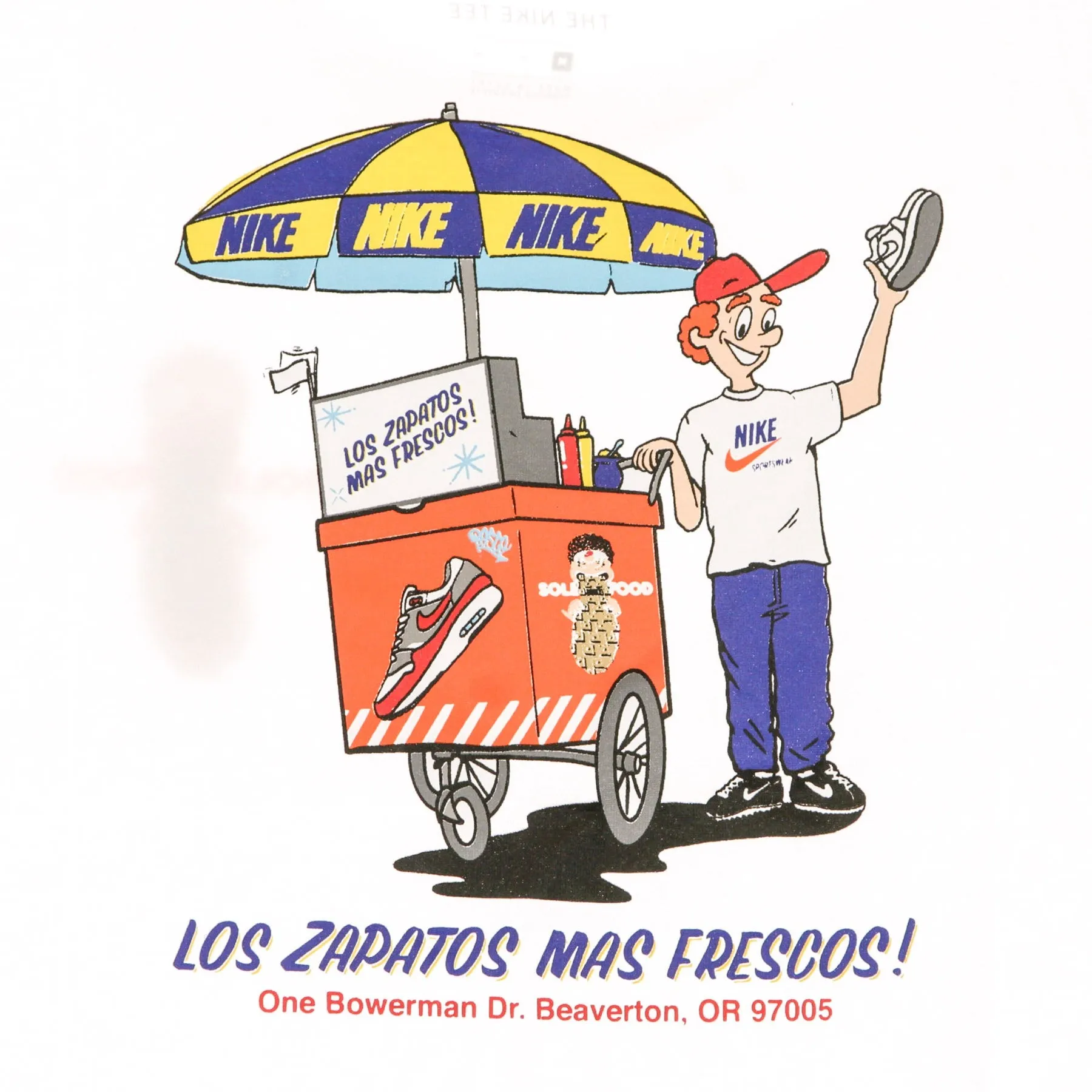 Maglietta Uomo Tee Food Cart White