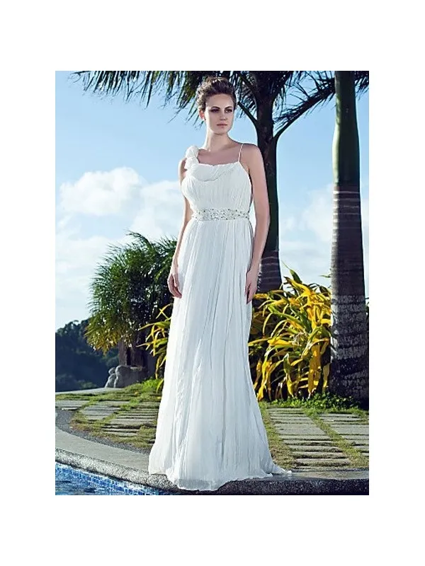 MARCIA - Abito da Sposa a tubino in georgette