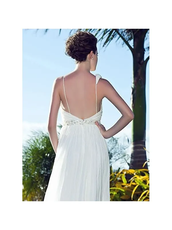 MARCIA - Abito da Sposa a tubino in georgette