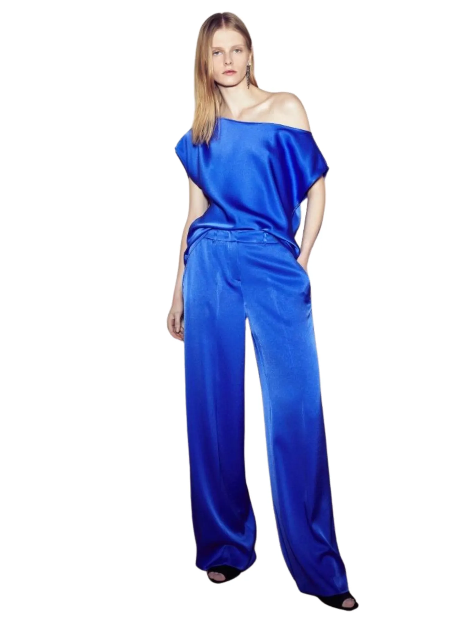 marella pantaloni in satin