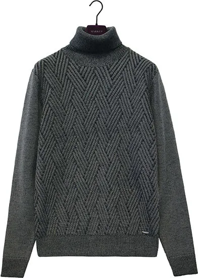 MARK UP ABBIGLIAMENTO UOMO MAGLIONCINO DOLCEVITA GRIGIO ART.530