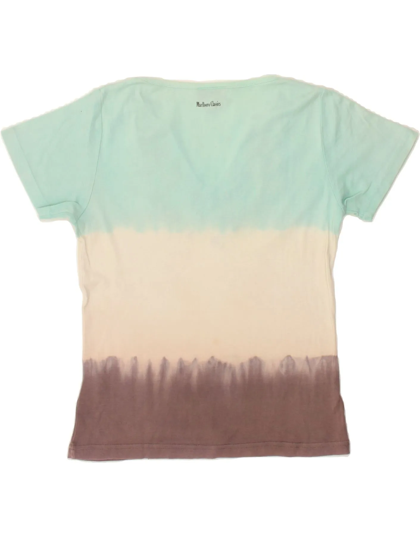 MARLBORO CLASSICS Womens T-Shirt Top UK 18 XL Multicoloured Colourblock