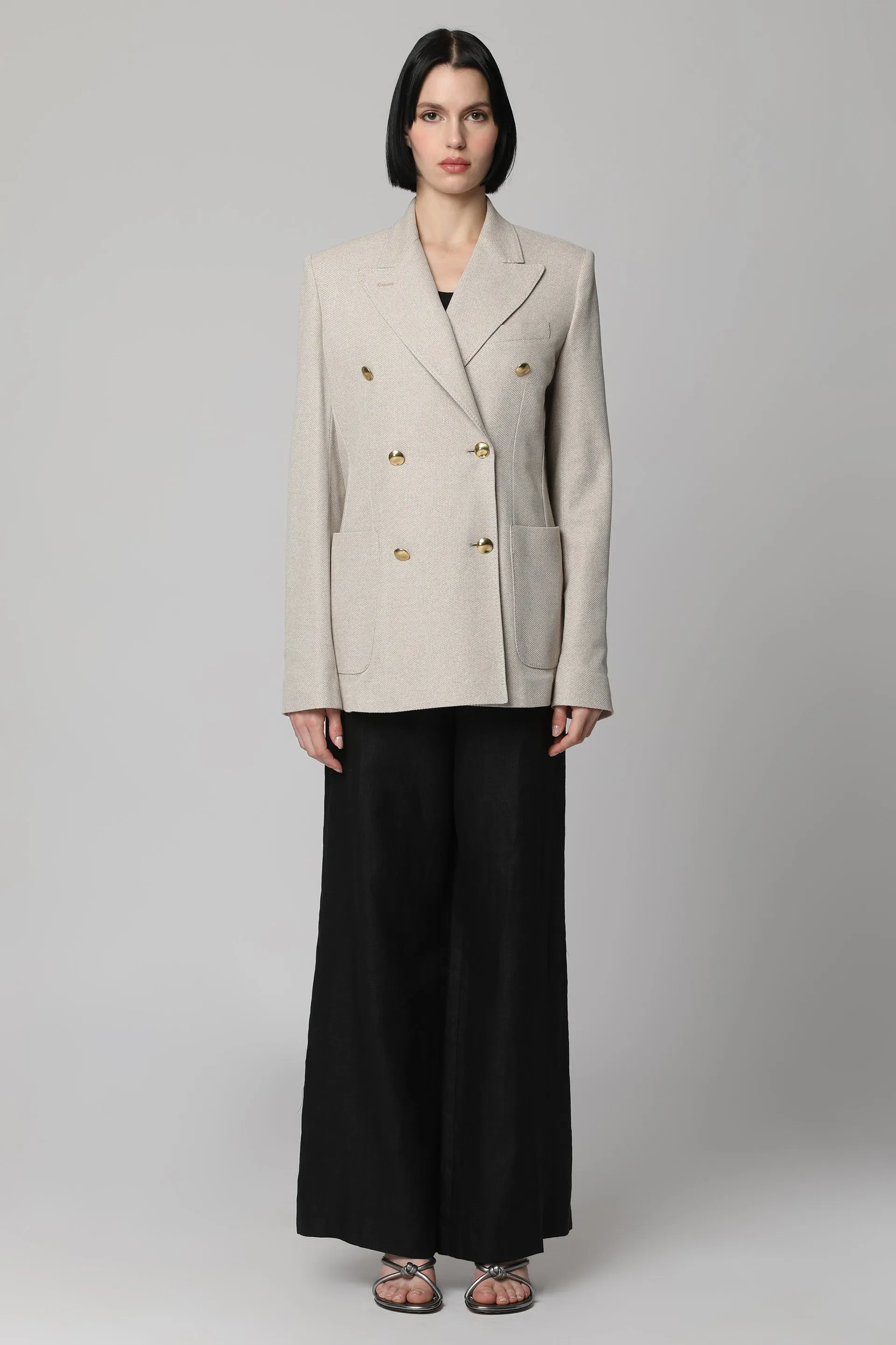 Max Mara Blazer doppiopetto Vanadio in cotone