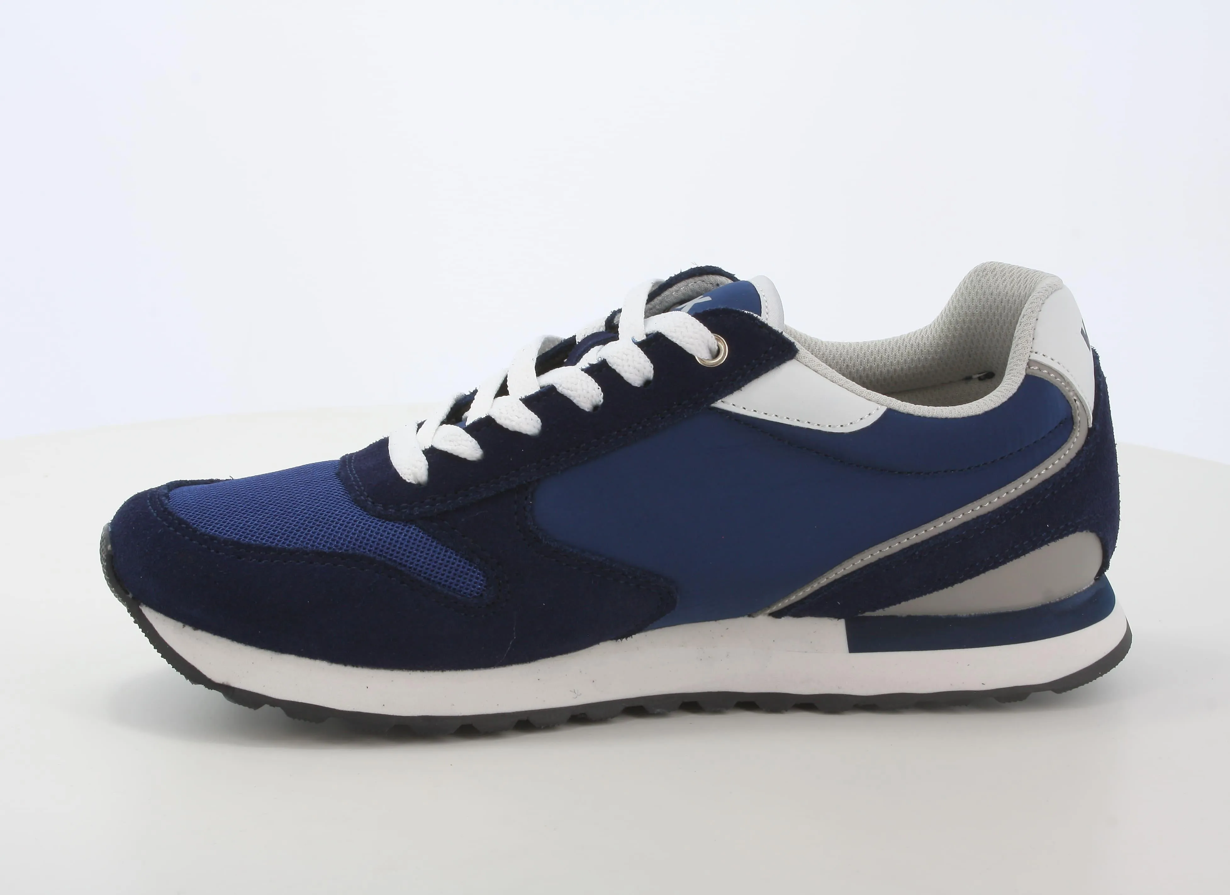 Melluso uomo sneakers in tessuto e camoscio