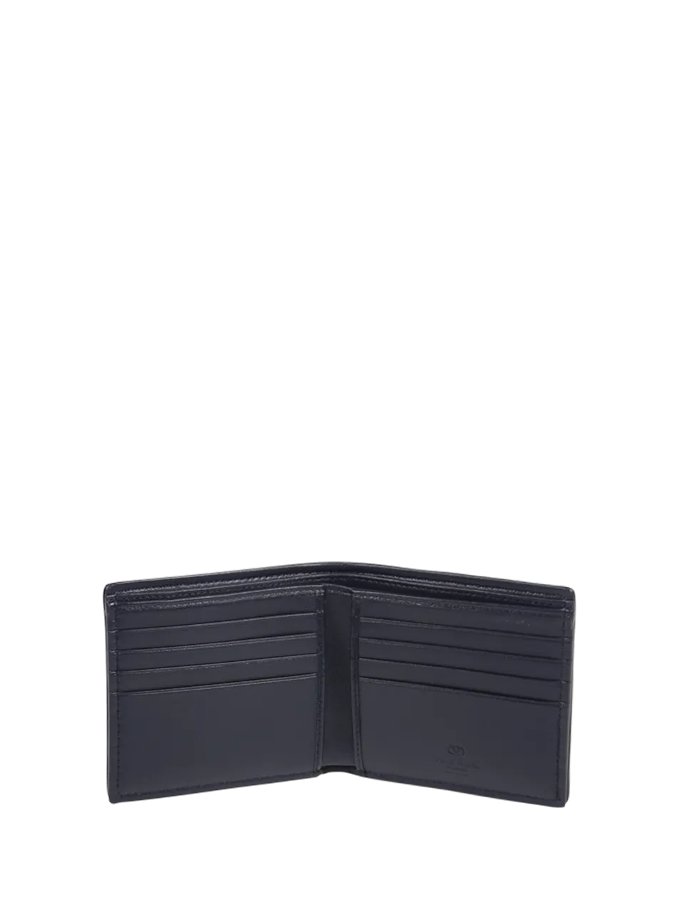 MEN VALENTINO GARAVANI BLACK POLYESTER BILLFOLD WALLET ONLY CARD