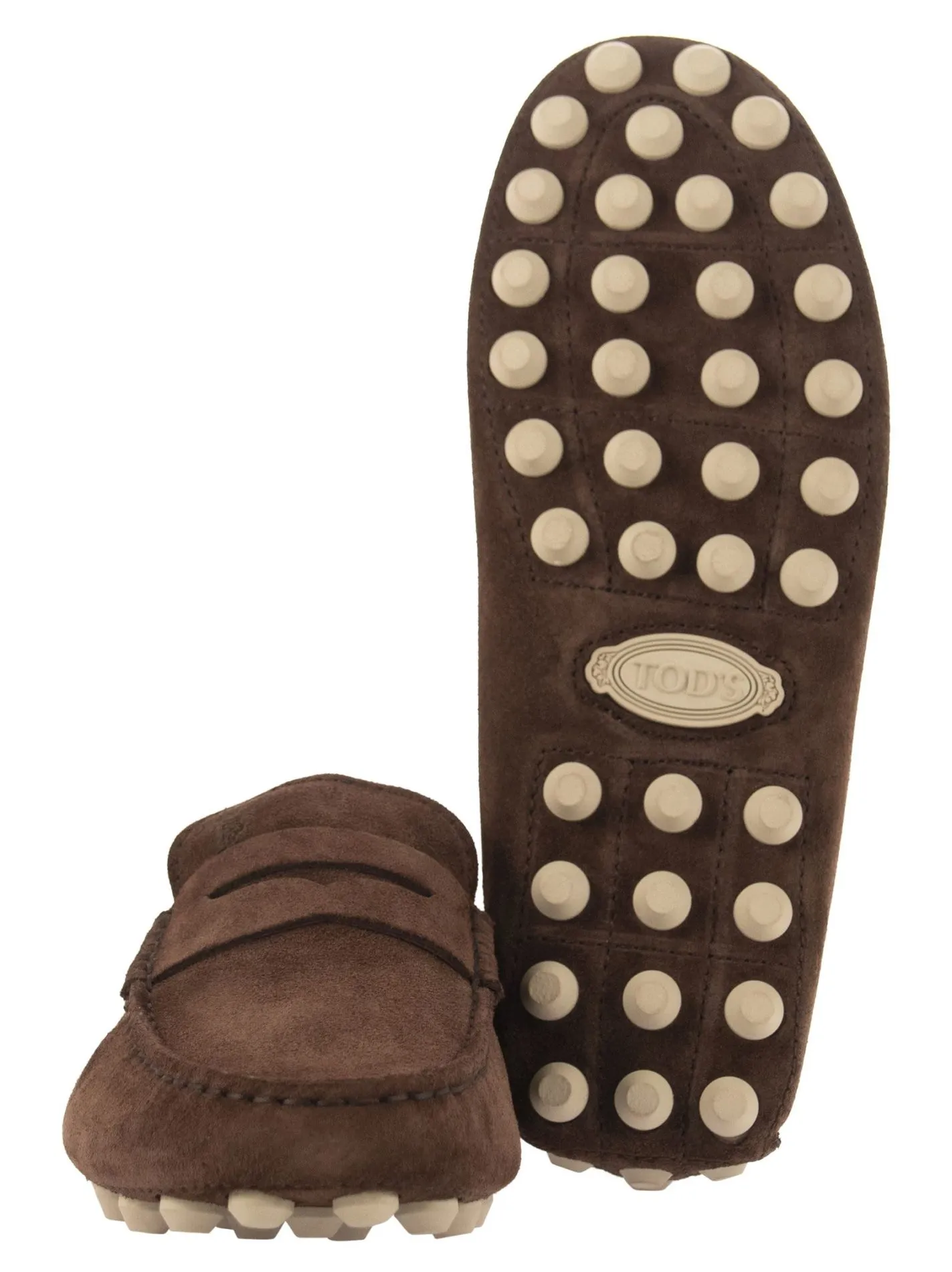 Mocassino Gommino in camoscio