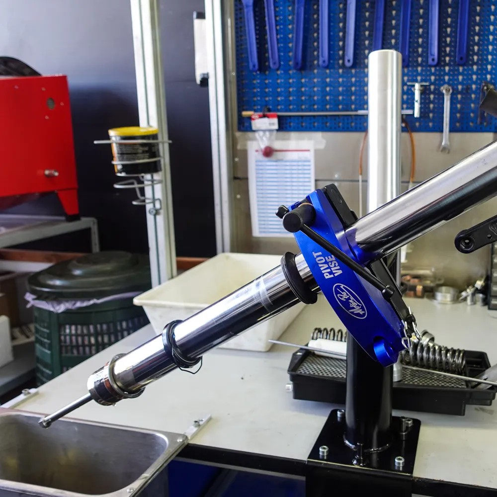 Morsa a perno girevole per forcelle Motion Pro 