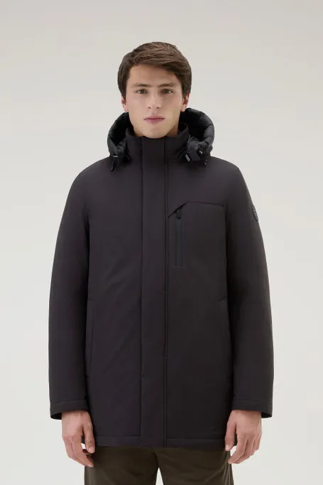 Mountain Parka in nylon elasticizzato                                                                                Black