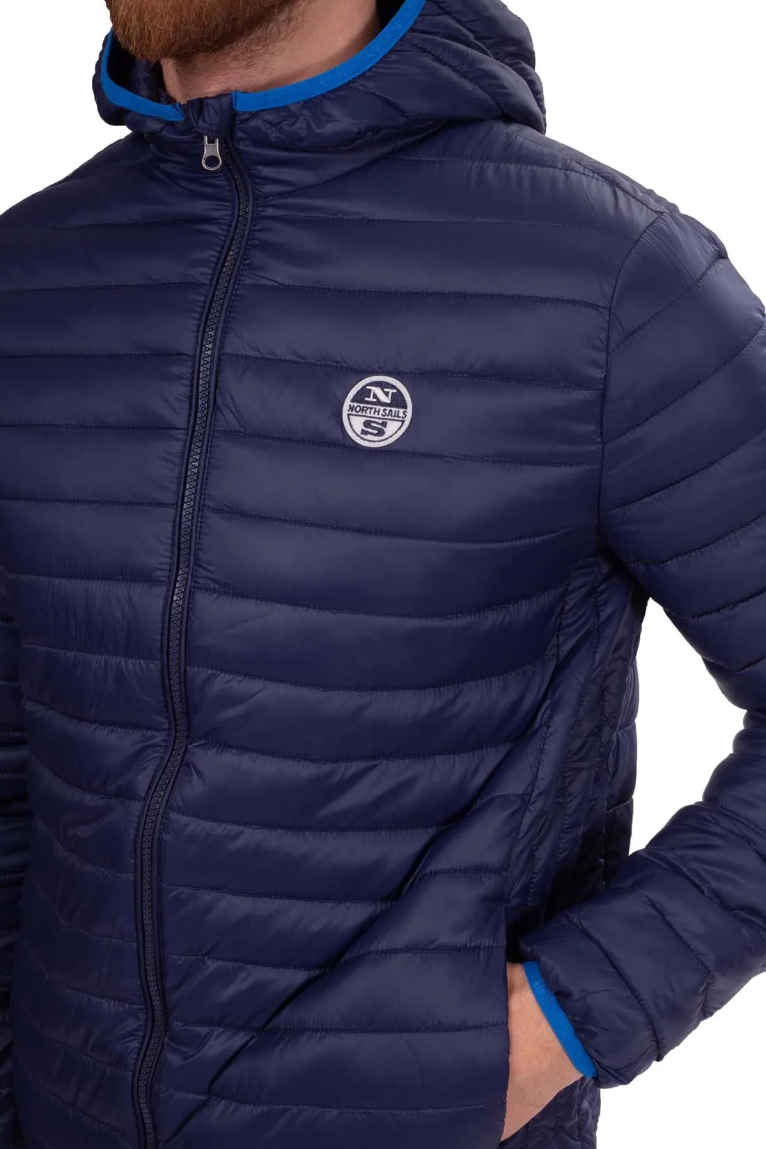 NORTH SAILS Piumino uomo con profili logo