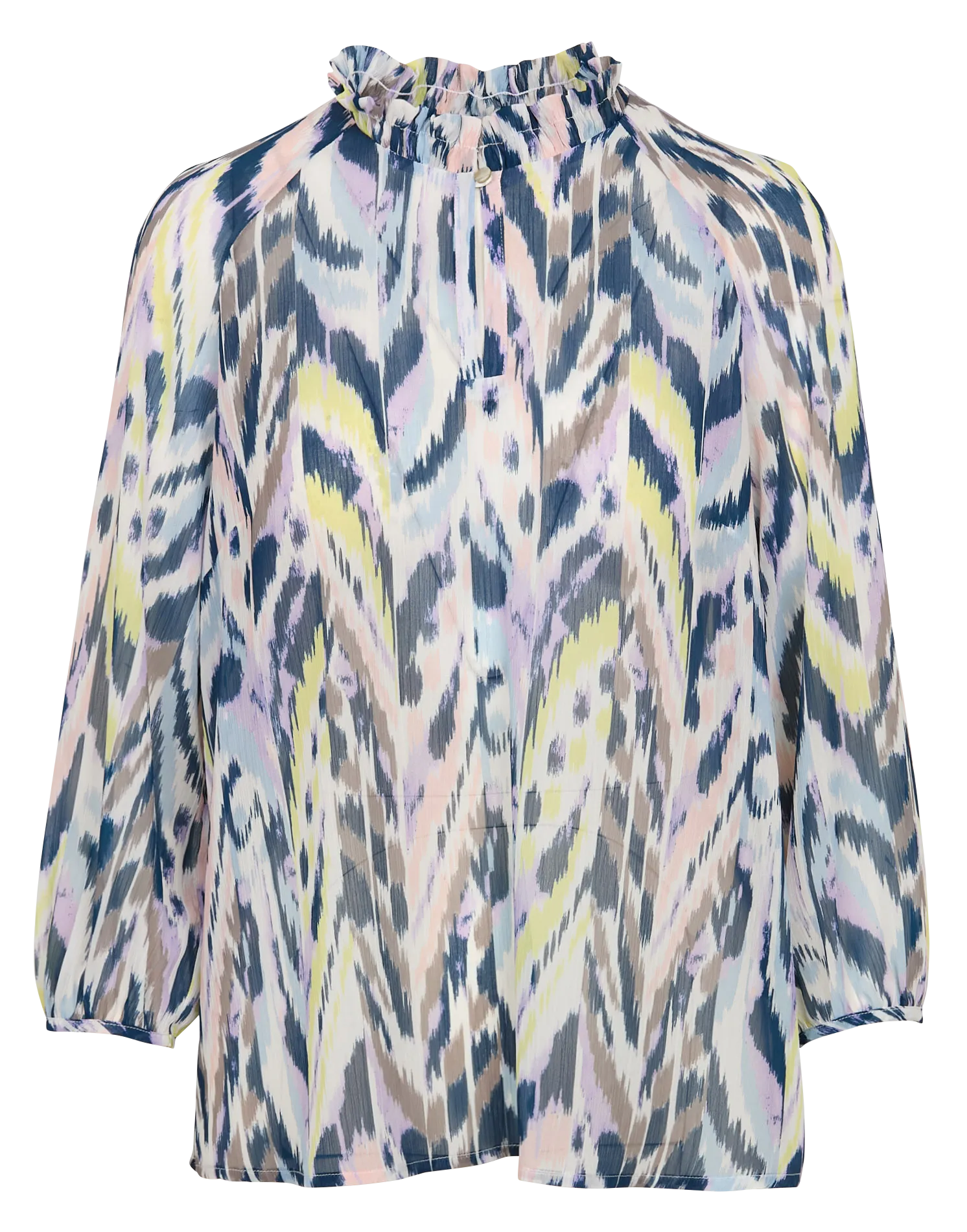  ONE STEP   CARTER - Top fluido con collo alla vittoriana stampato | Bianco