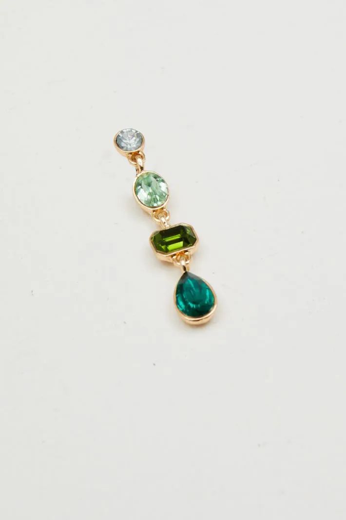 Orecchini con strass in vetro