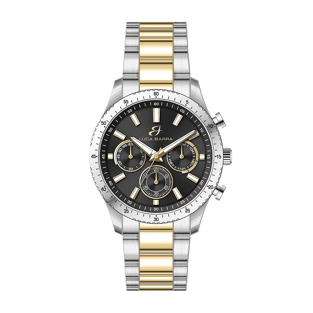 OROLOGIO UOMO IN ACCIAIO QUADRANTE NERO