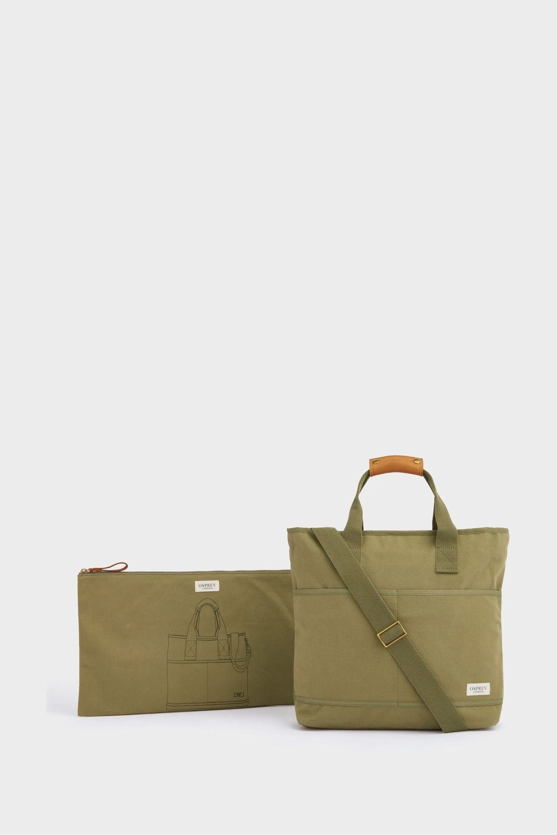 OSPREY LONDON - The Studio - Borsa media tote ripiegabile