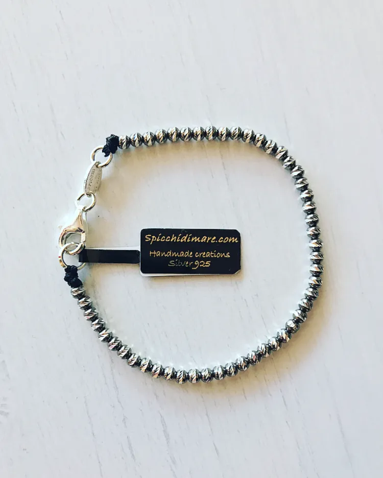PALLINE DIAMANTATE ARGENTO NERO