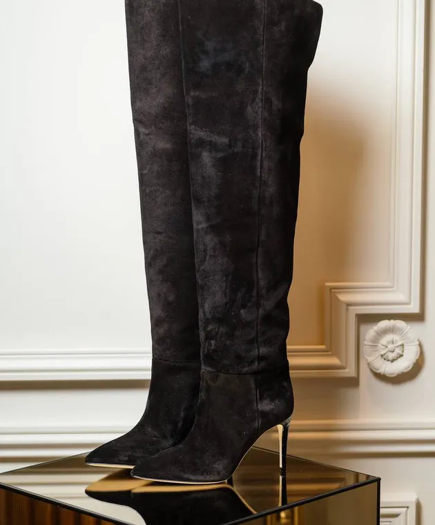 Paris Texas Stivali in camoscio grigio PX133LXV003