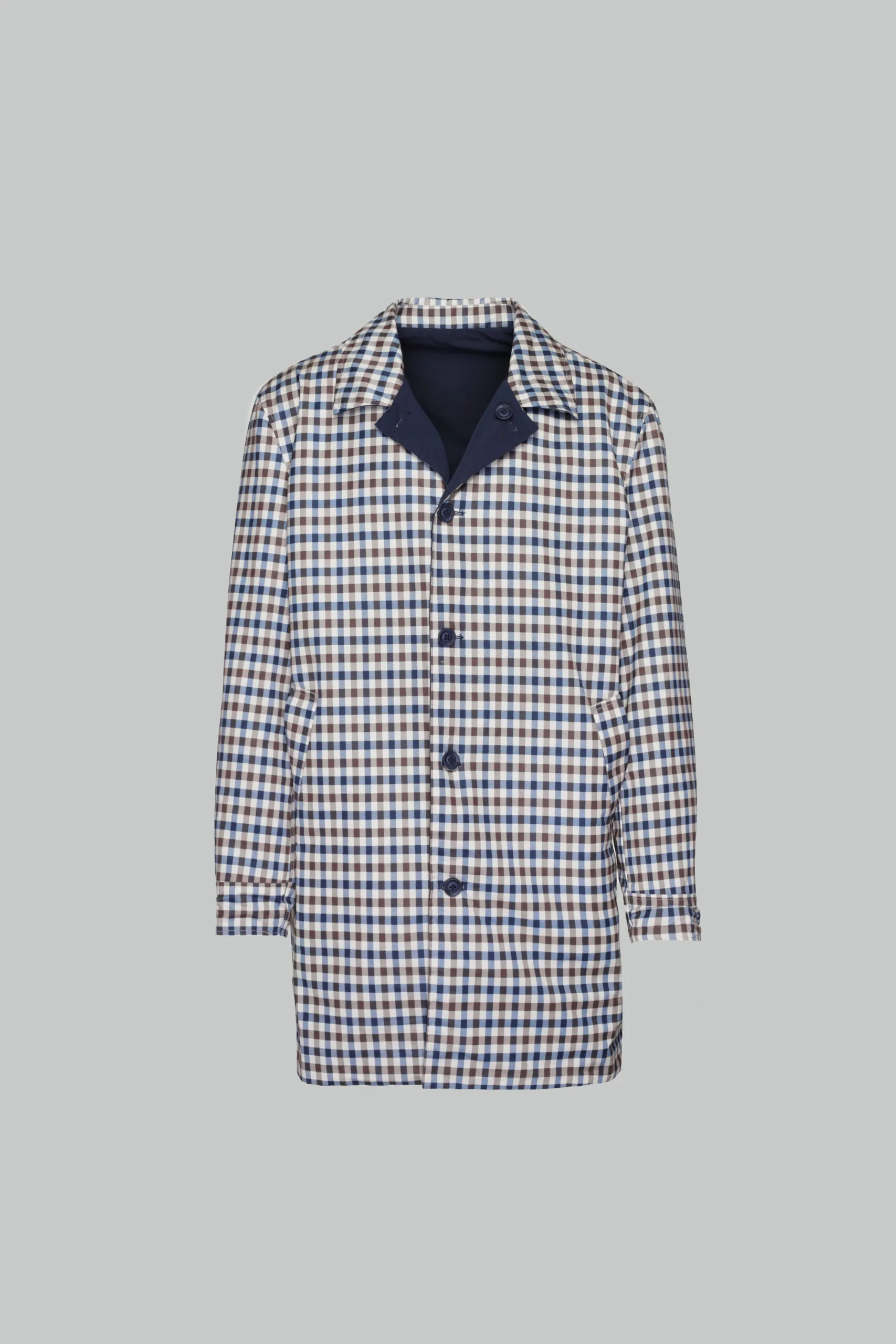 Parka Aquascutum ACTIVE REVERSIBLE TRENCH Blu