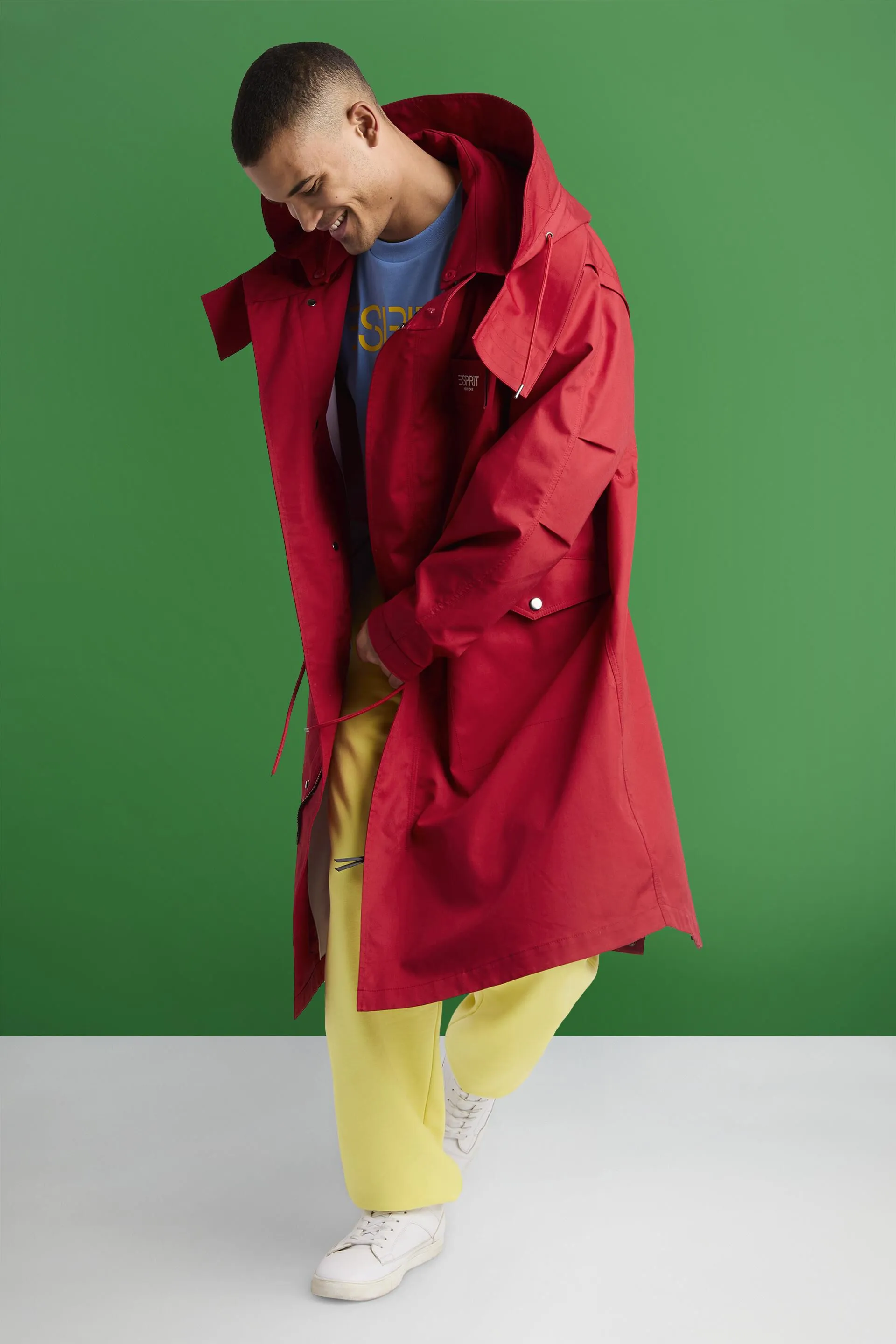 Parka con cappuccio e maniche rimovibili