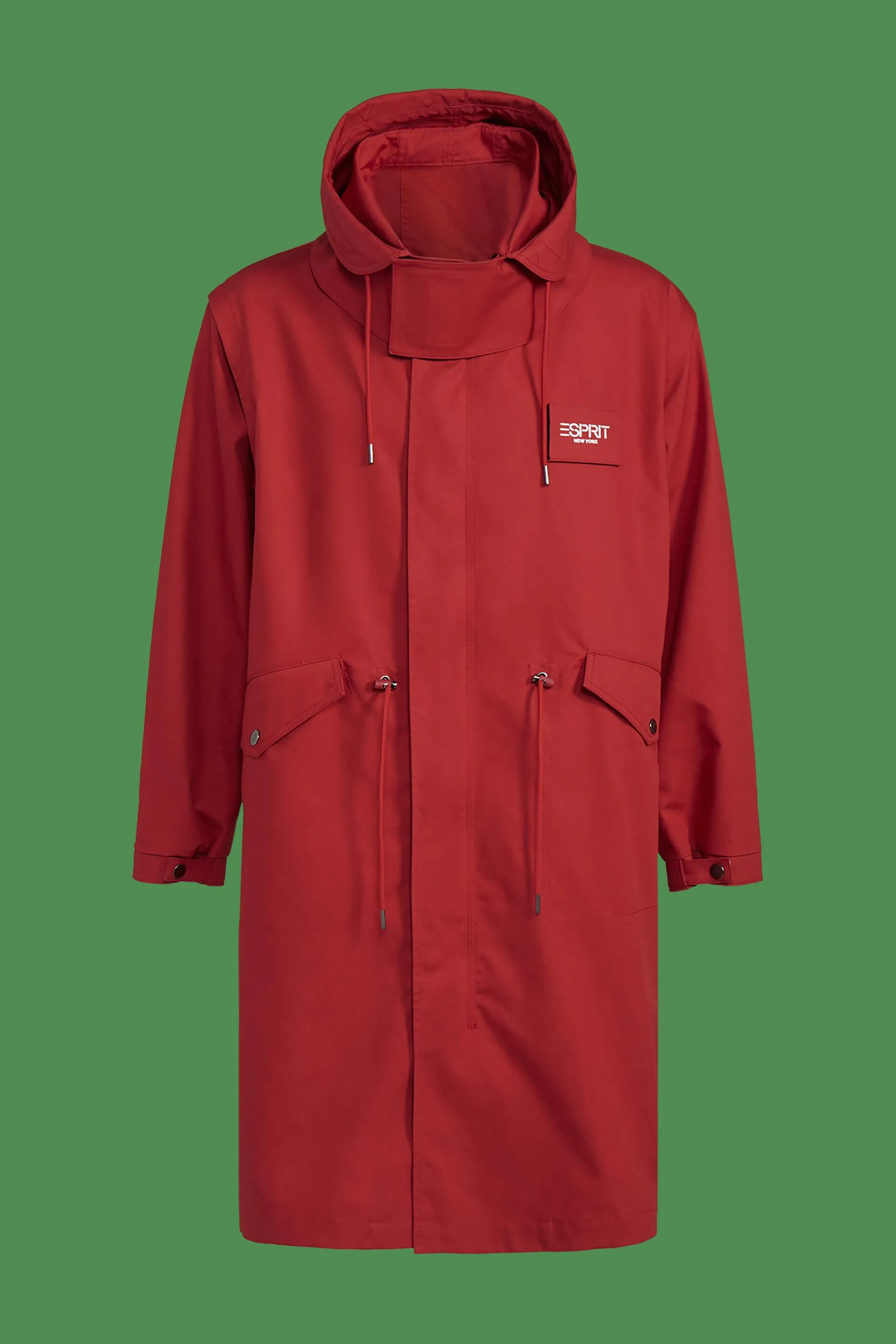 Parka con cappuccio e maniche rimovibili