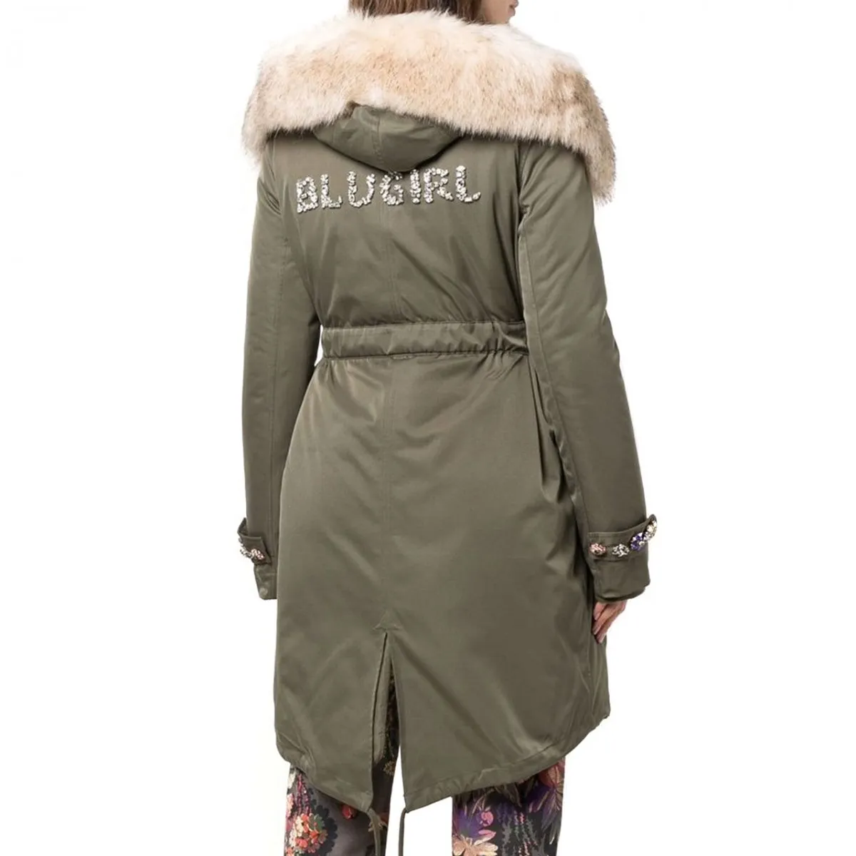 Parka Con Cintura, Verde