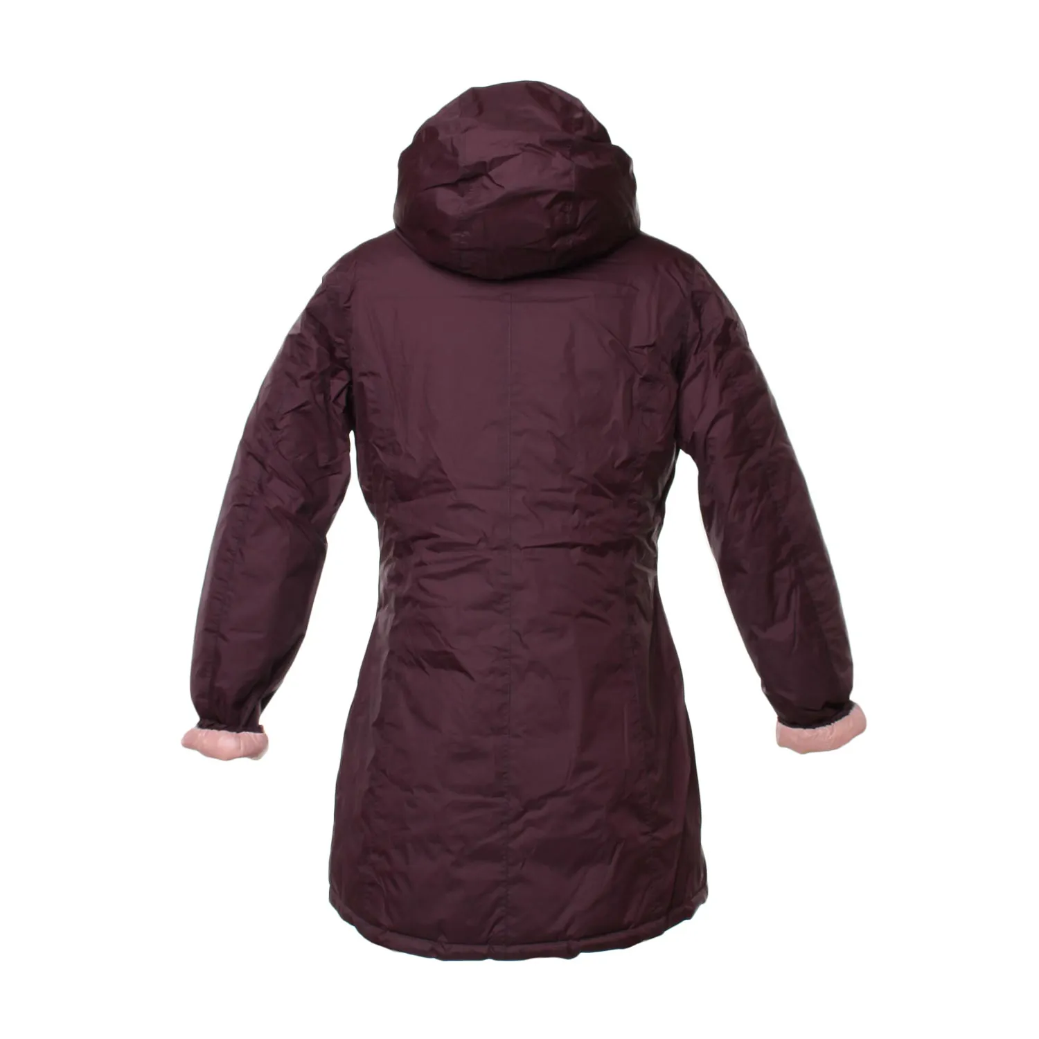 Parka Girl Double Marrone E Rosa