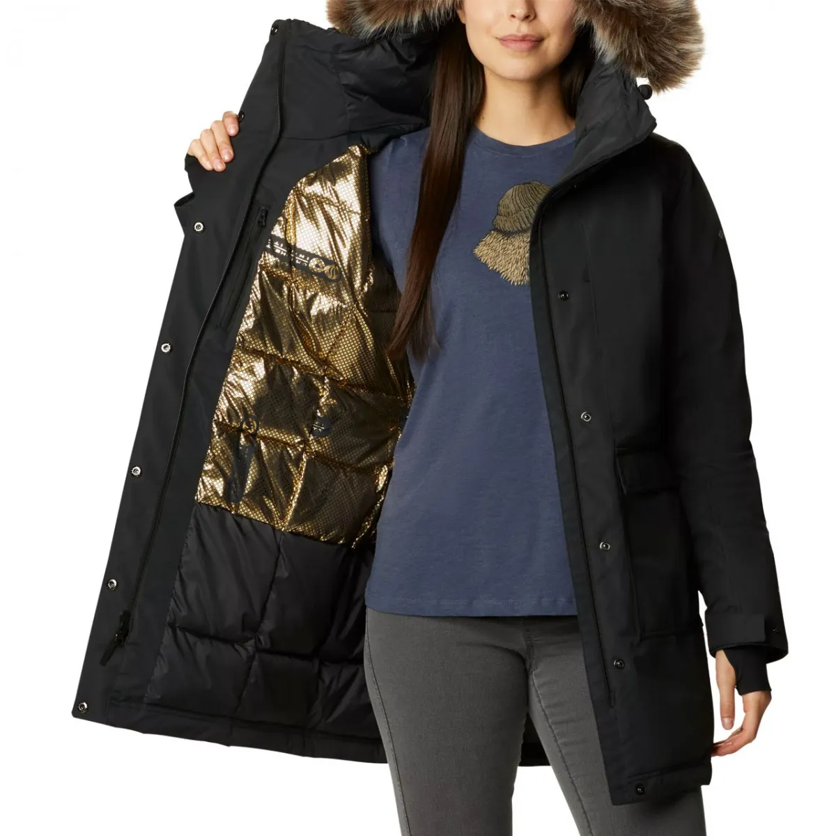Parka Imbottito Little Si, Nero