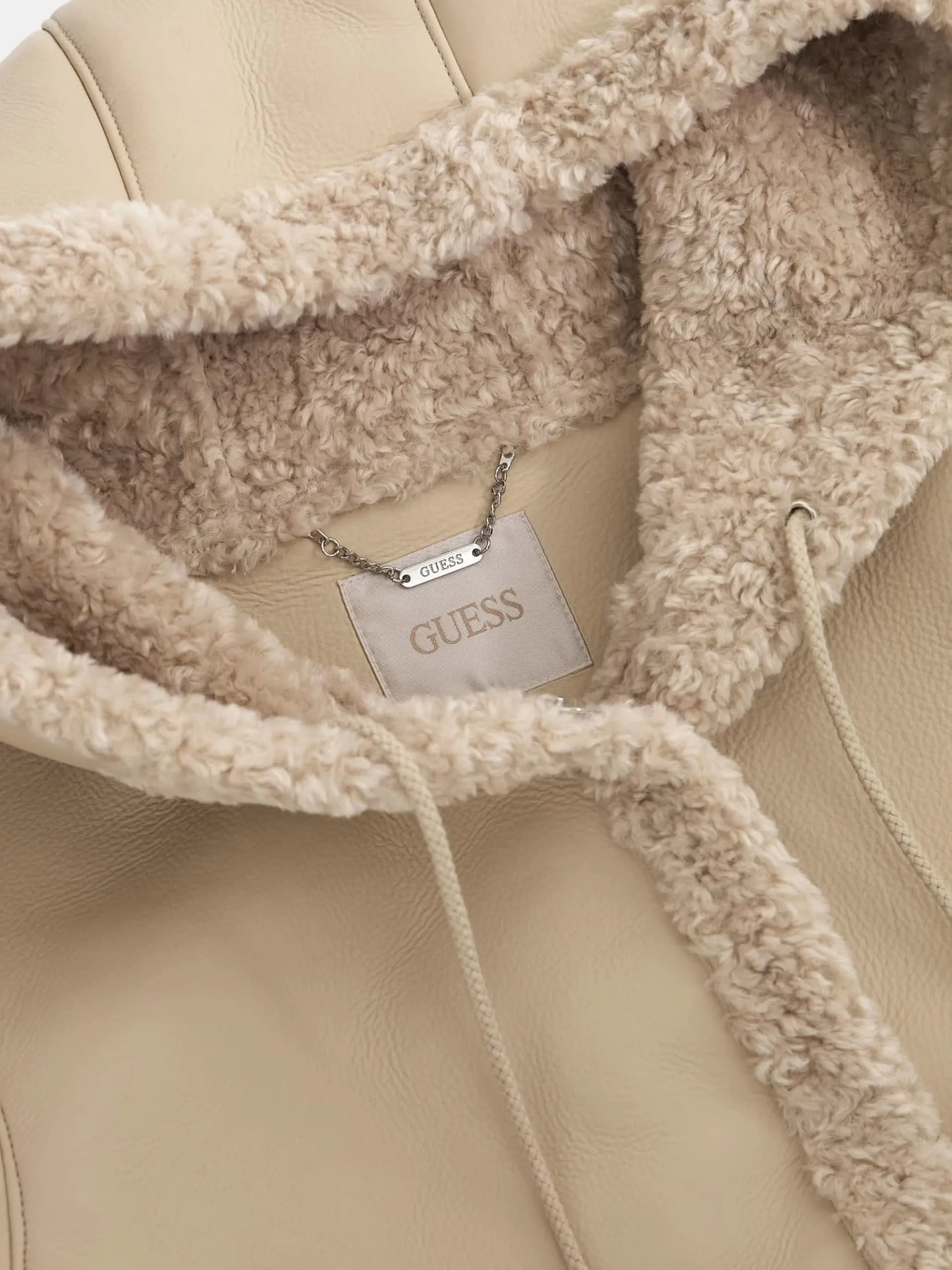 Parka in similpelle guess