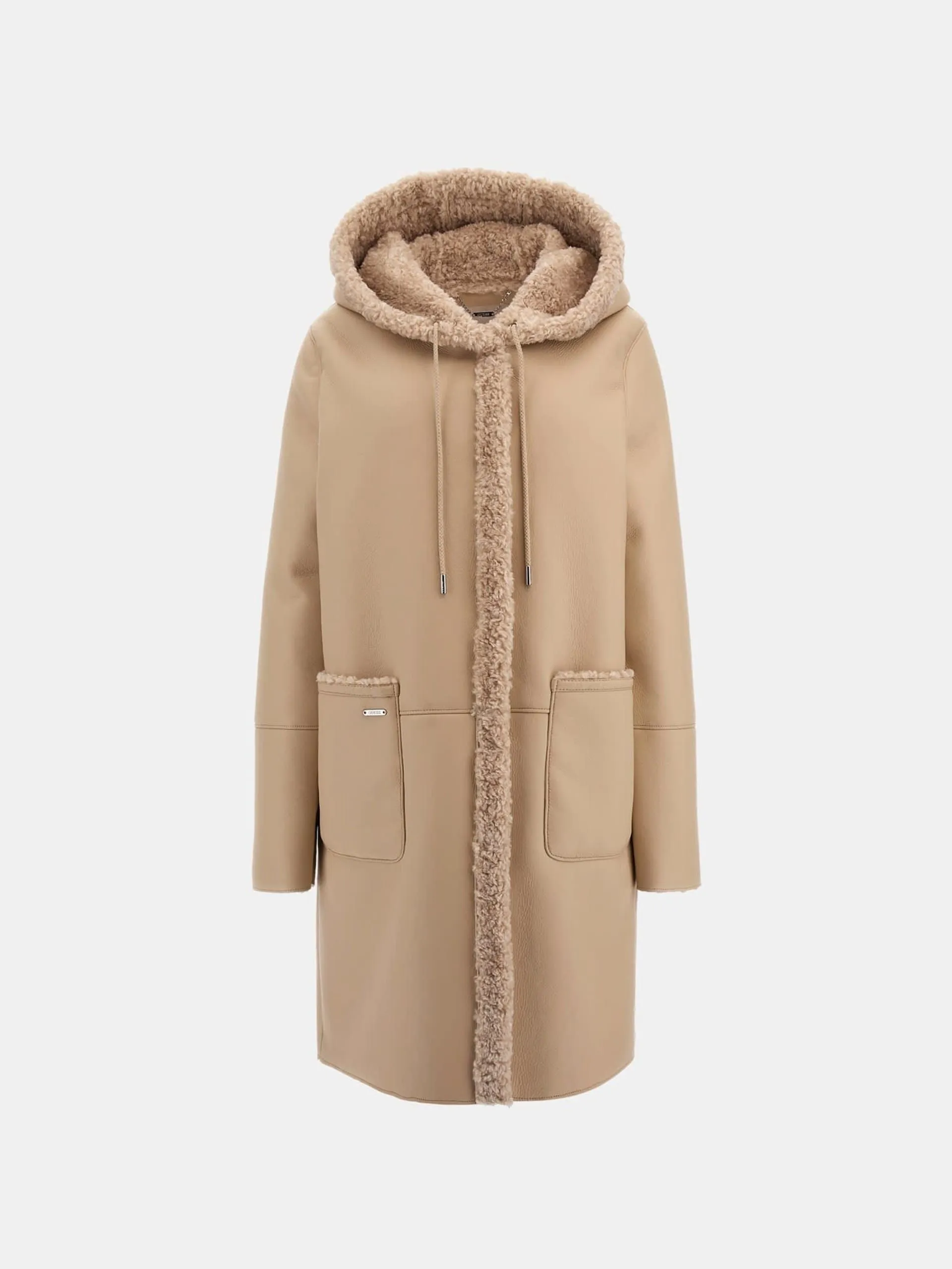 Parka in similpelle guess
