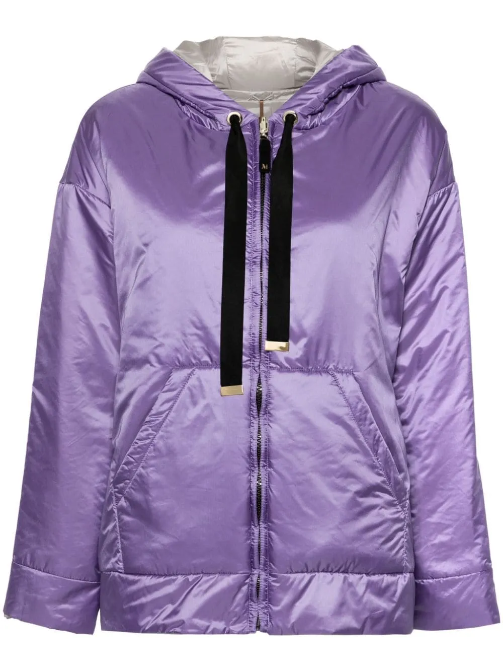 Parka reversibile greenbox in lilla - donna