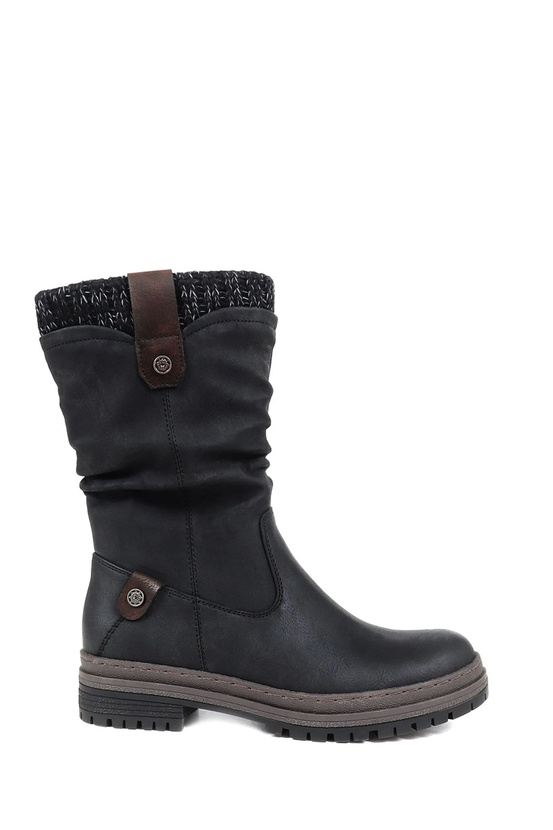 Pavers - Nero casual al polpaccio - Stivali