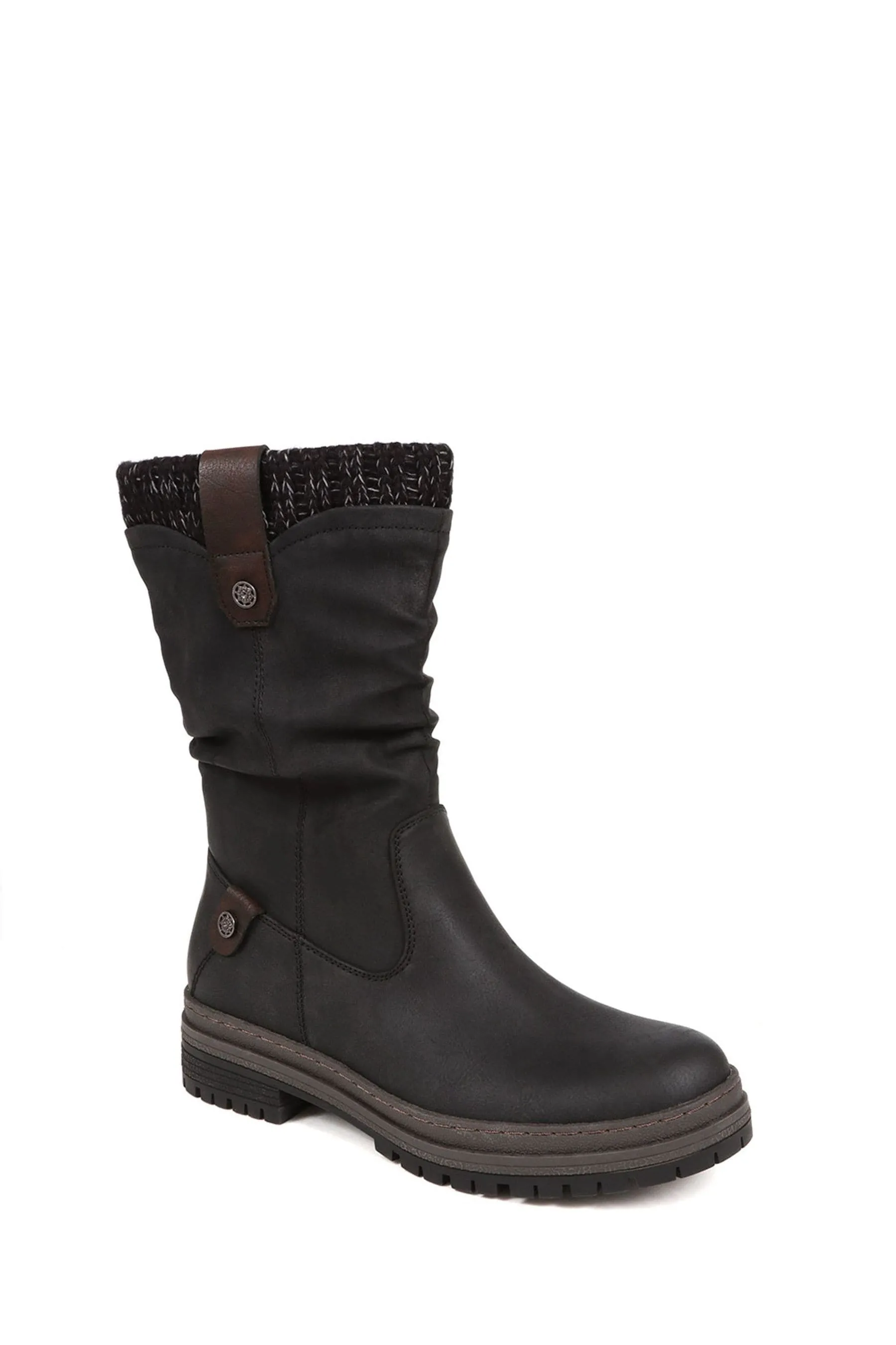 Pavers - Nero casual al polpaccio - Stivali
