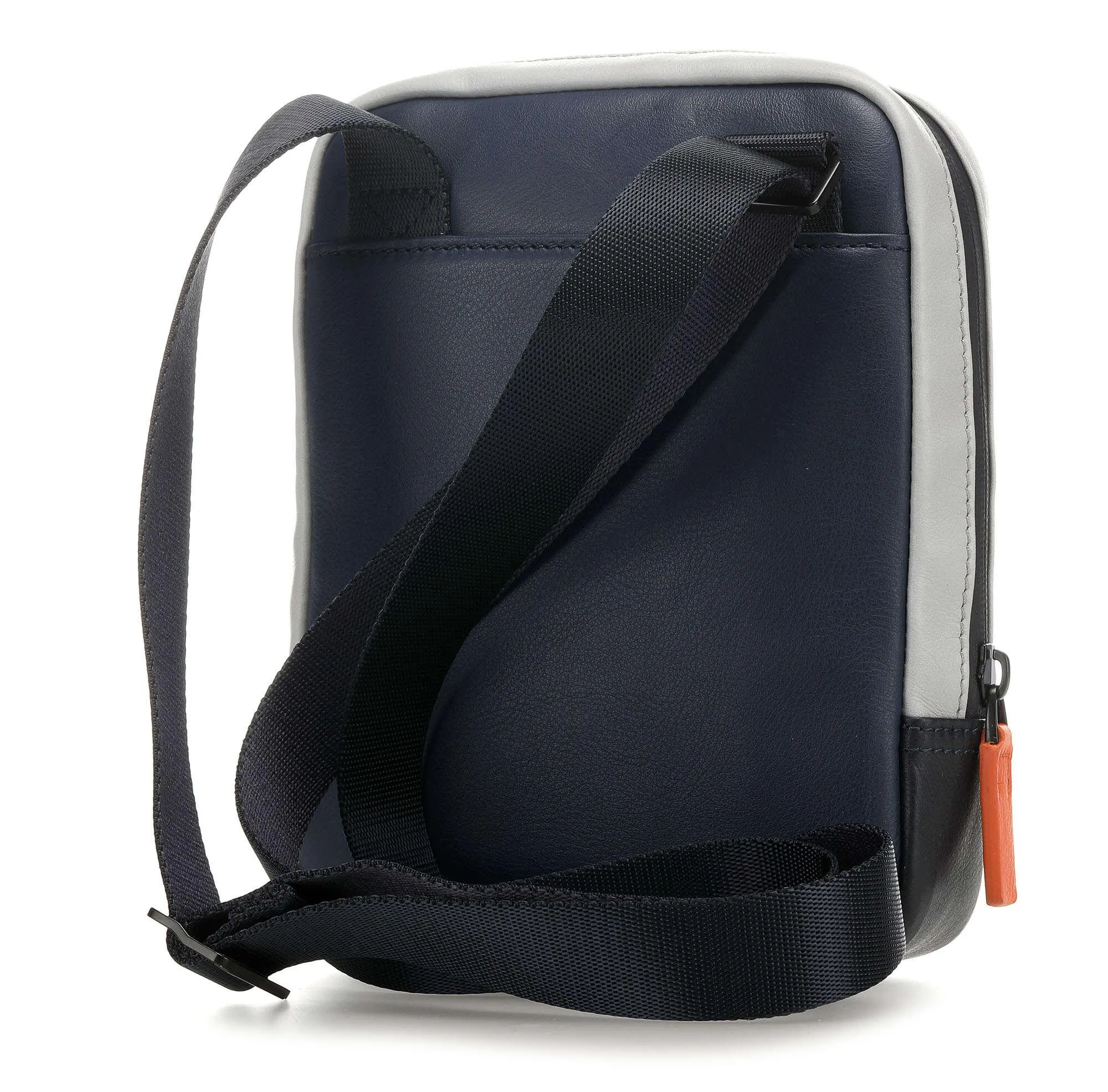  Piquadro Urban Borsa a tracolla pelle di vacchetta finemente grana blu scuro  
