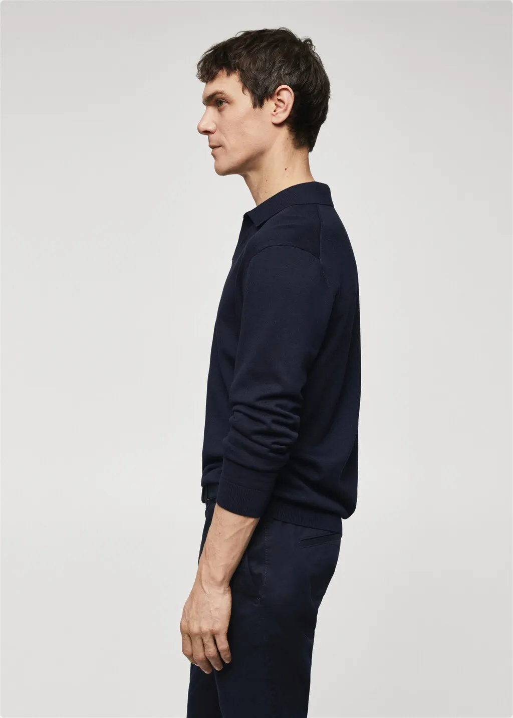 Polo maglia maniche lunghe