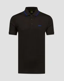 Polo nera da uomo Hugo Boss Paddy