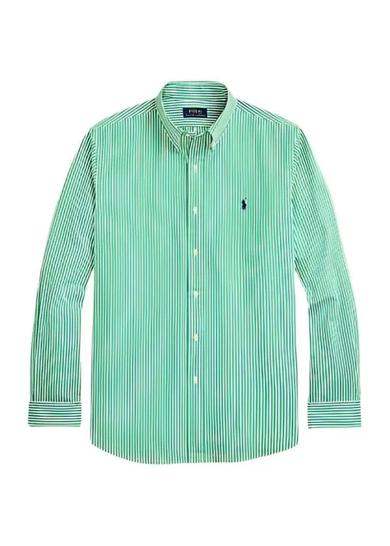 POLO RALPH LAUREN   CAMICIA IN POPELINE DI COTONE ELASTICIZZATO