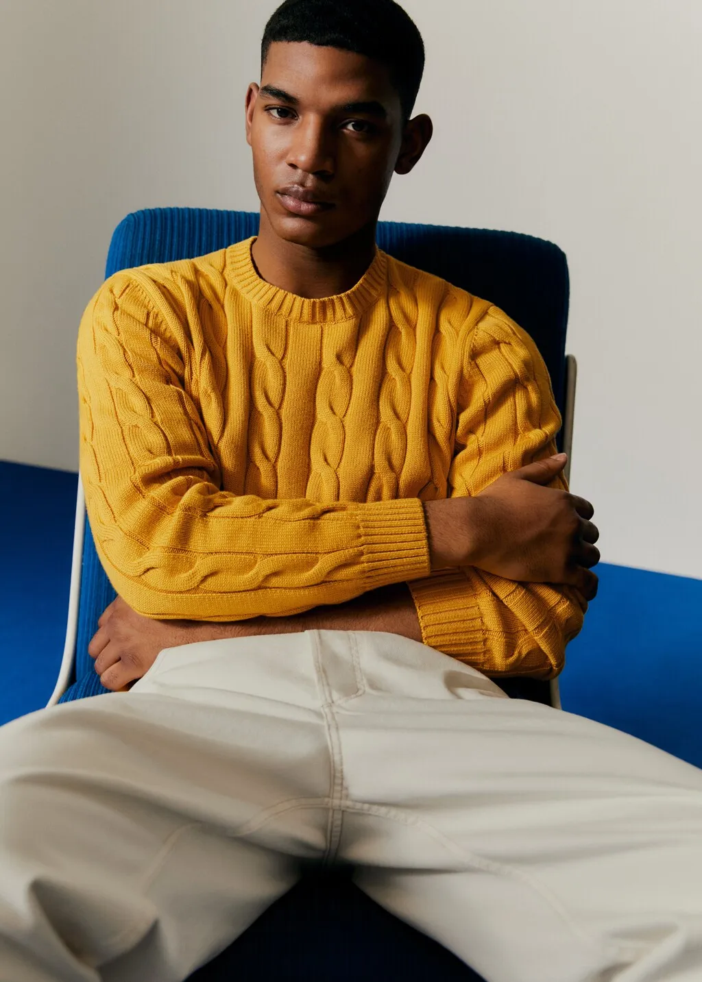 Pullover cotone intrecciato