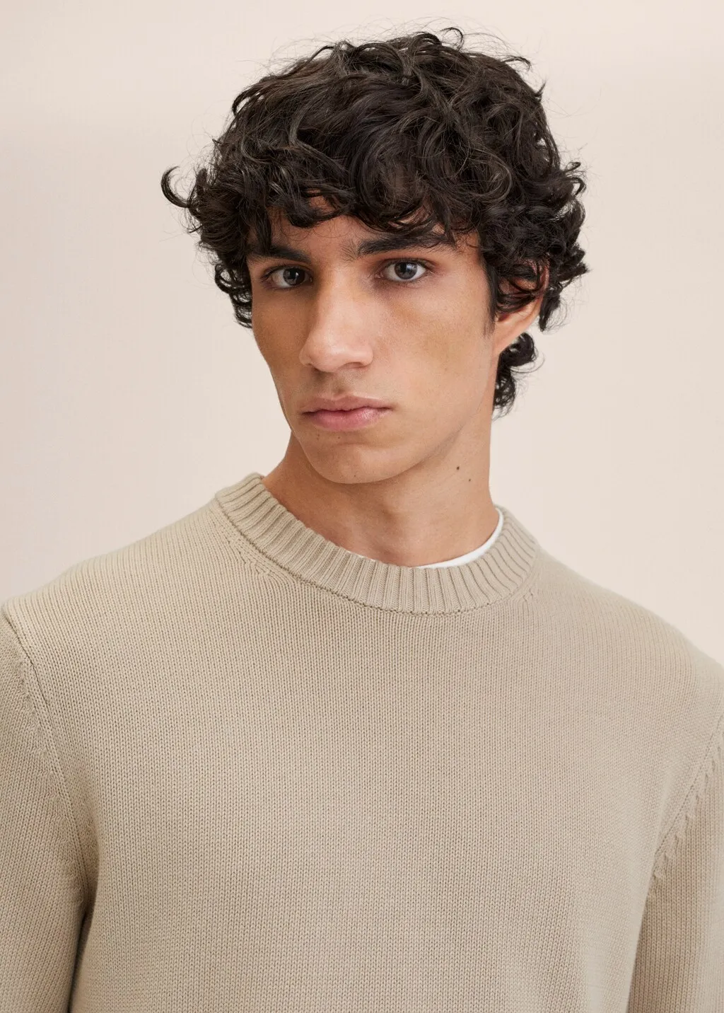 Pullover cotone testurizzato