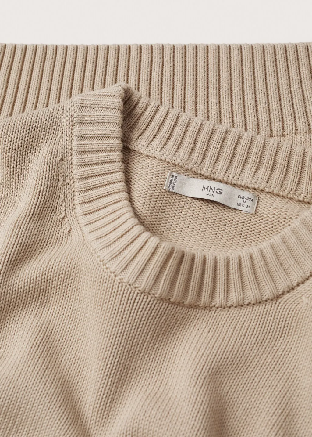 Pullover cotone testurizzato